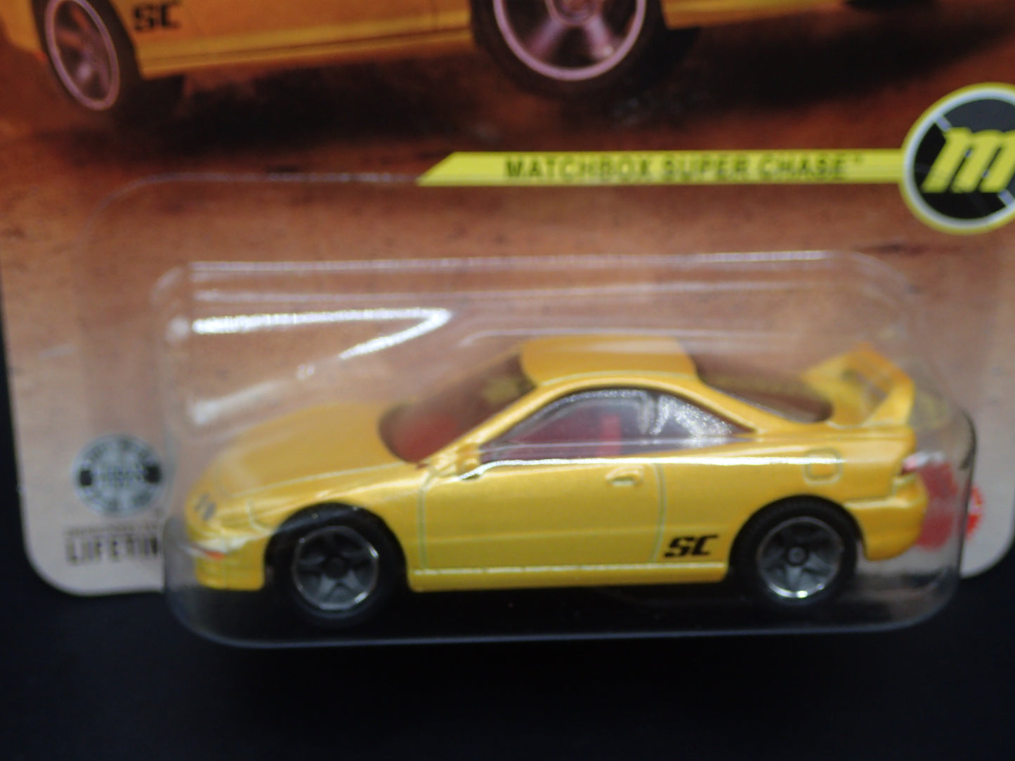2026 MATCHBOX 1997 ACURA INTEGRA TYPE R ORANGE SUPER CHASE 1/64 SCALE RUBBER TIRE 3/4