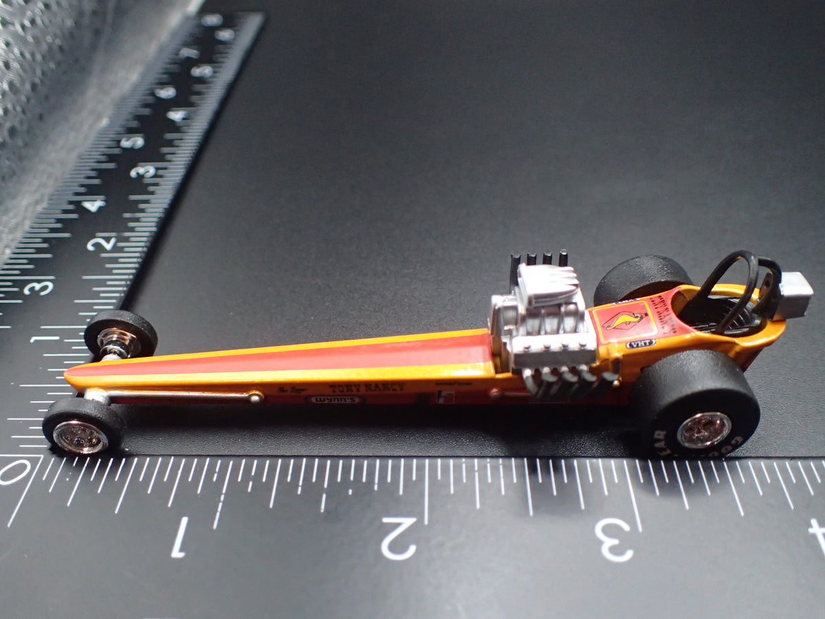 1972 72 TONY NANCY NHRA TOP FUEL FRONT ENGINE DRAGSTER 1:64 SCALE DIECAST MODEL CAR