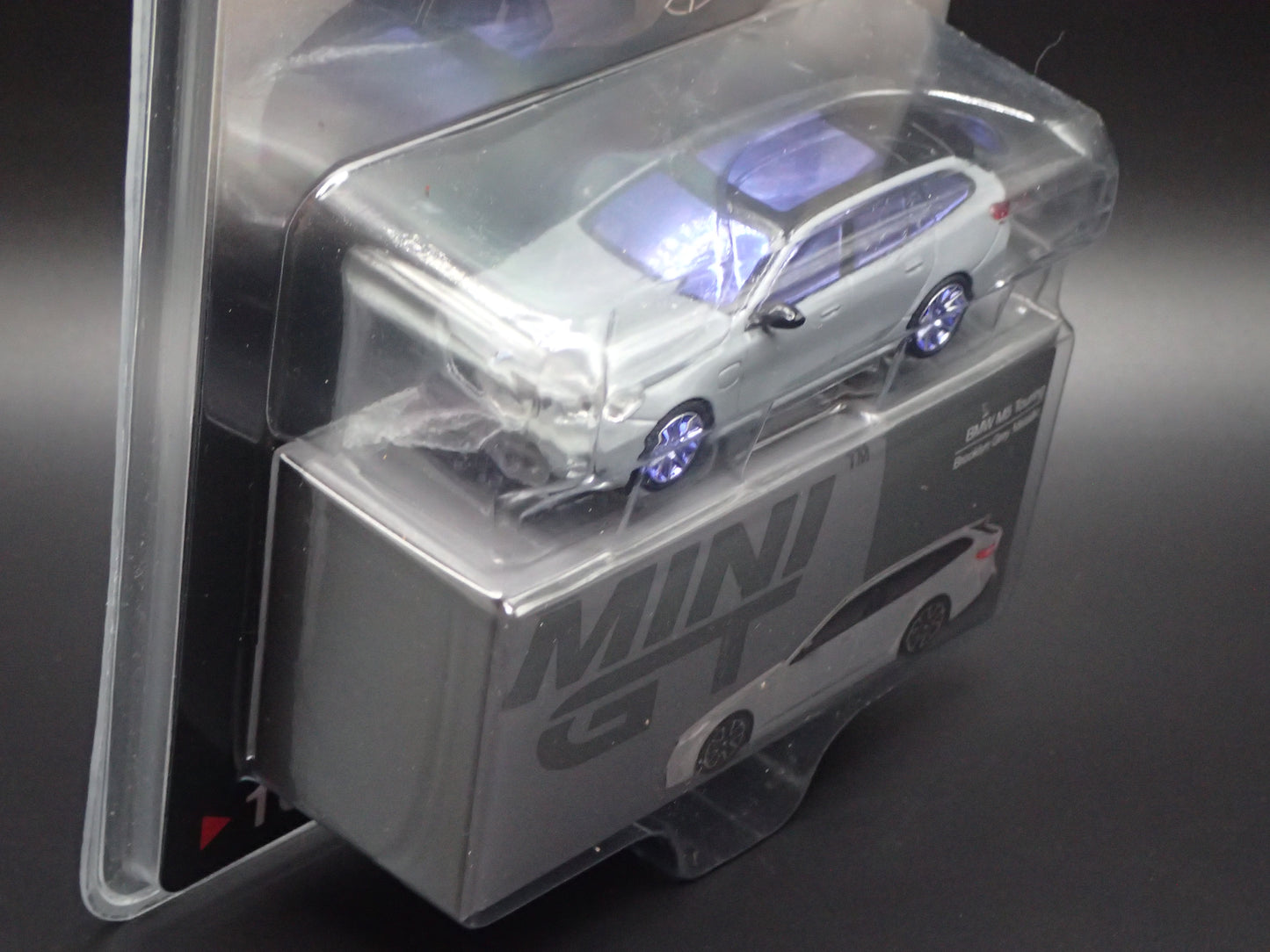 BMW M5 TOURING WAGON GREY, PURPLE CHASE TSM MODEL MINI GT 1096 1/64 SCALE 2026