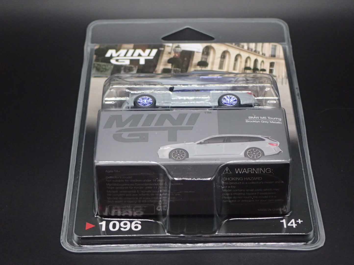 BMW M5 TOURING WAGON GREY, PURPLE CHASE TSM MODEL MINI GT 1096 1/64 SCALE 2026