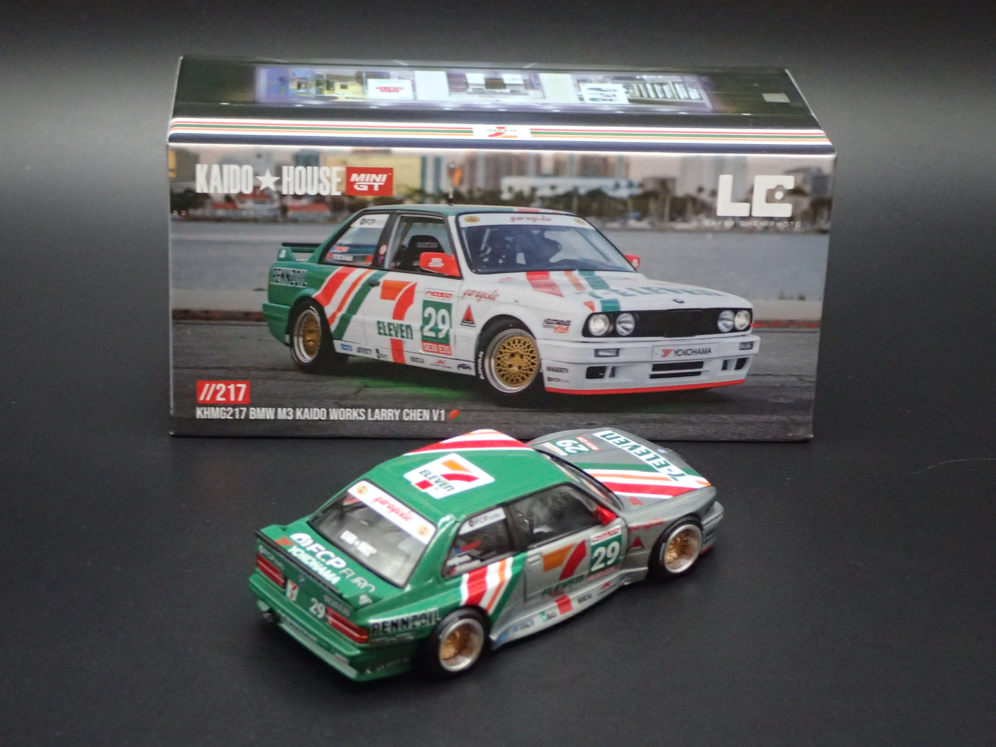 BMW M3 E30 V1 KAIDO WORKS CHEN MINI GT 217 RAW CHASE 1:64 DIECAST MODEL CAR