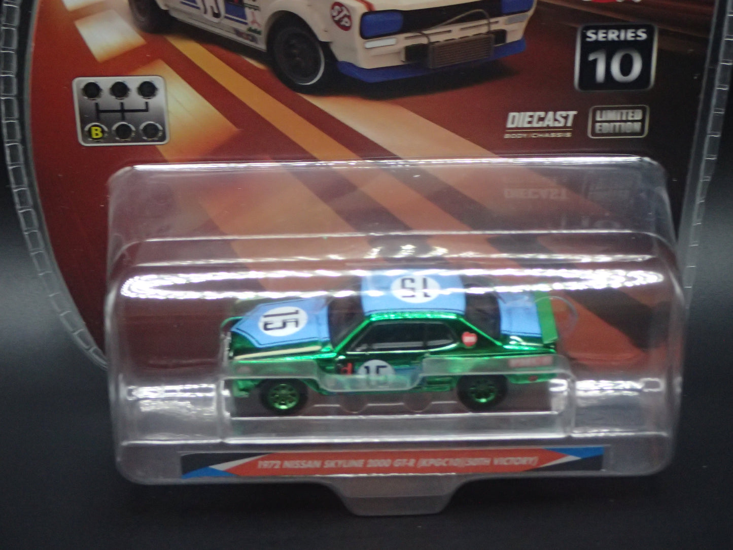 2026 GREENLIGHT GREEN MACHINE 1972 NISSAN SKYLINE GTR TOKYO TORQUE 10 CHASE