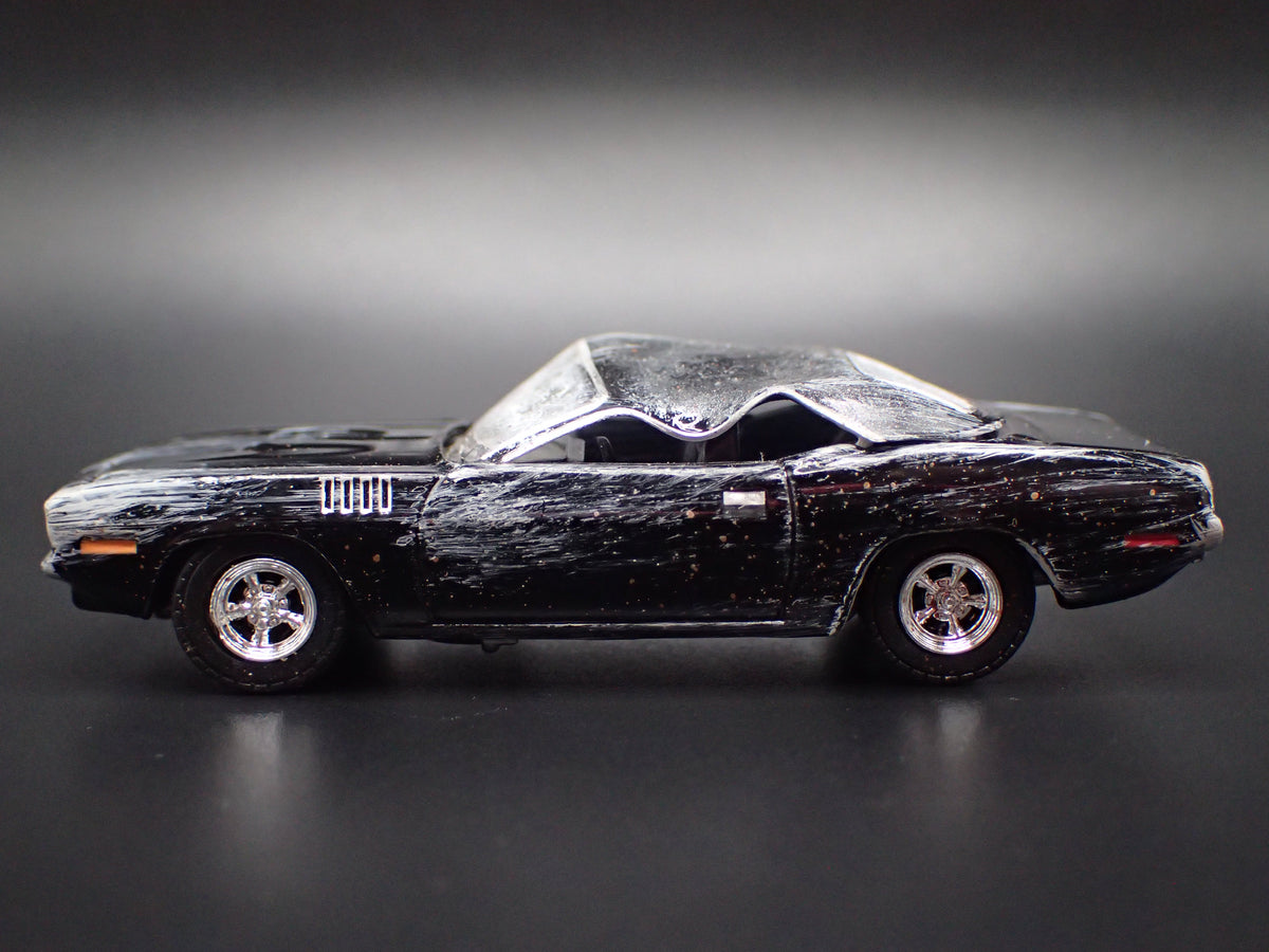 1971 71 PLYMOUTH CUDA CUSTOM ROLL OVER BARN FIND 1:64 SCALE DIECAST MODEL CAR