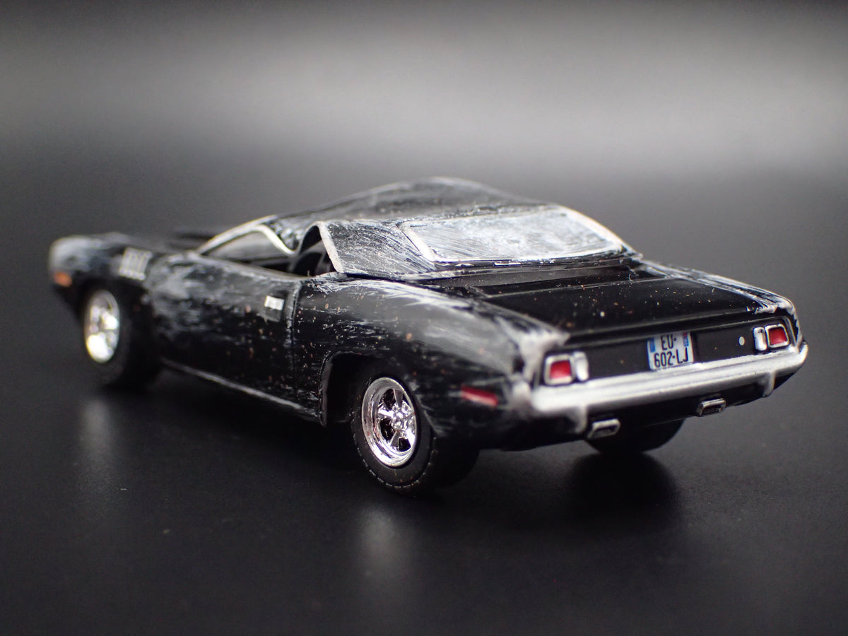 1971 71 PLYMOUTH CUDA CUSTOM ROLL OVER BARN FIND 1:64 SCALE DIECAST MODEL CAR