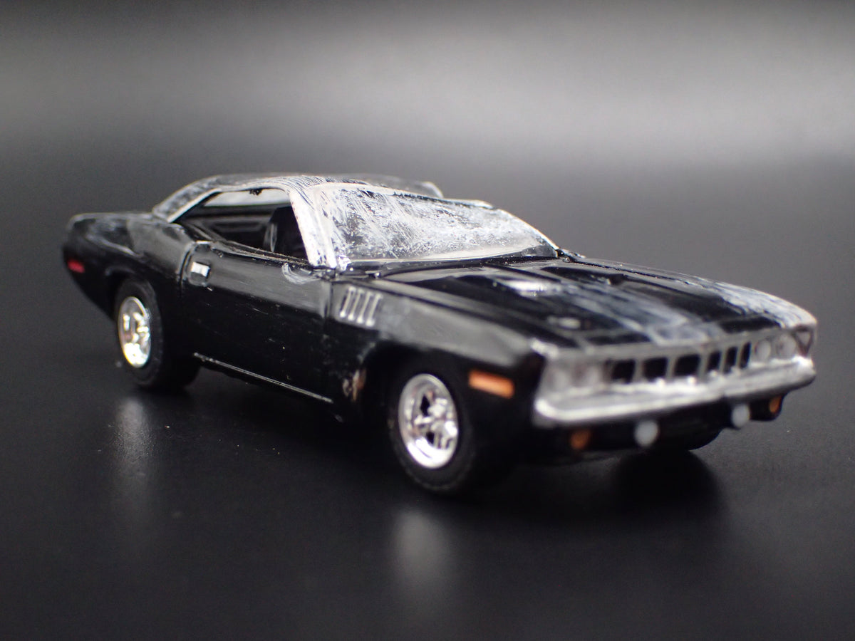 1971 71 PLYMOUTH CUDA CUSTOM ROLL OVER BARN FIND 1:64 SCALE DIECAST MODEL CAR