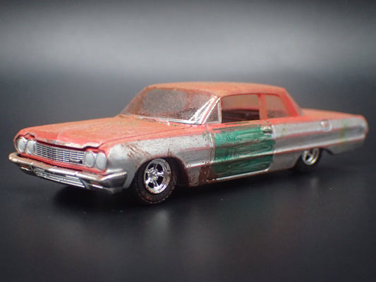 1964 64 CHEVY CHEVROLET BISCAYNE BARN FIND 1:64 SCALE DIECAST MODEL CAR
