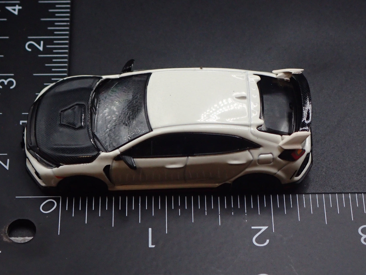 2017-2021 HONDA CIVIC TYPE R FK8 WHITE 1:64 SCALE COLLECTIBLE DIECAST MODEL CAR