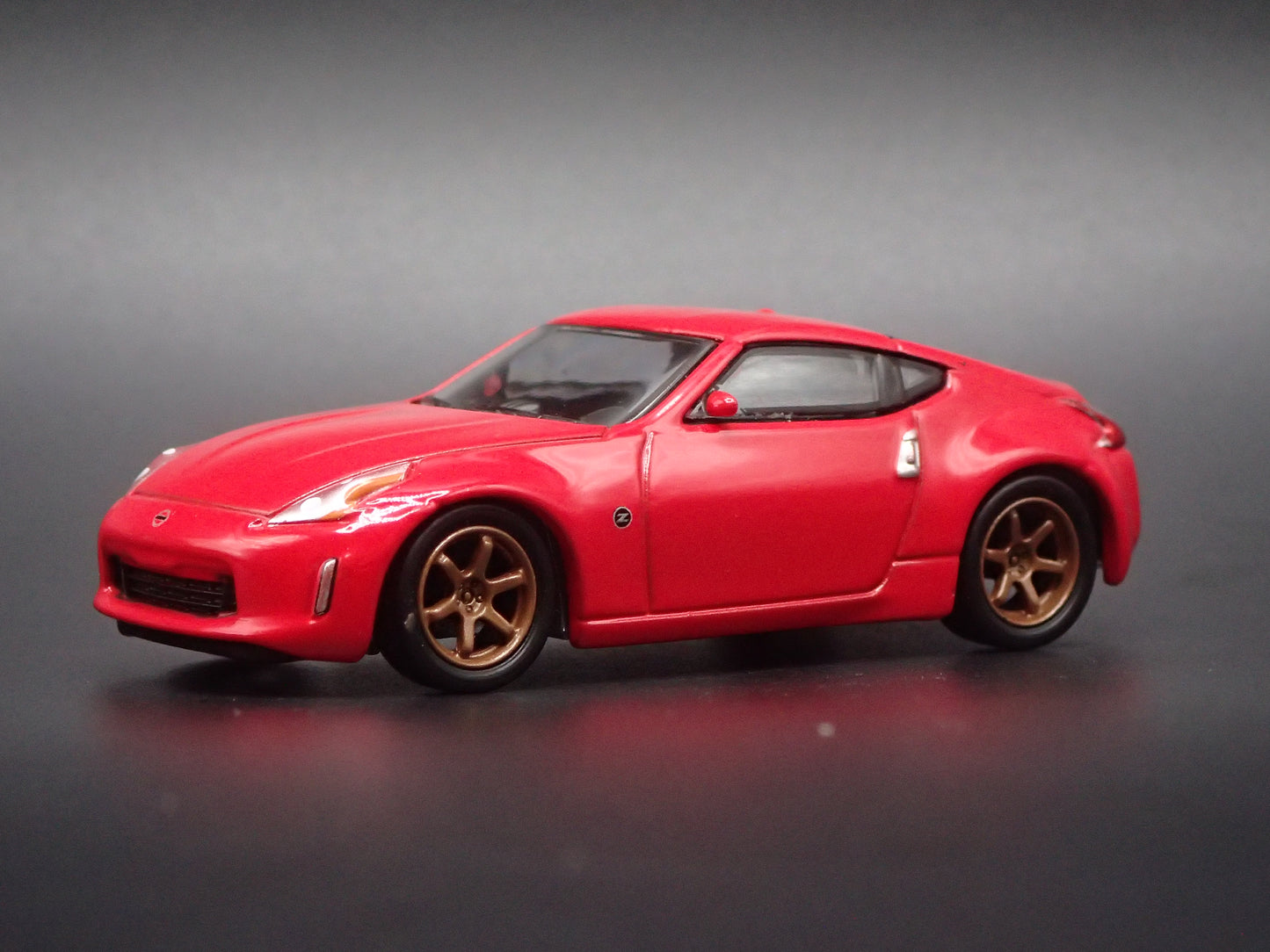 2009-2020 NISSAN 370Z RED 1:64 SCALE COLLECTIBLE DIORAMA DIECAST MODEL CAR