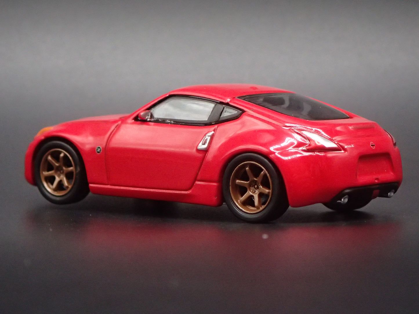 2009-2020 NISSAN 370Z RED 1:64 SCALE COLLECTIBLE DIORAMA DIECAST MODEL CAR