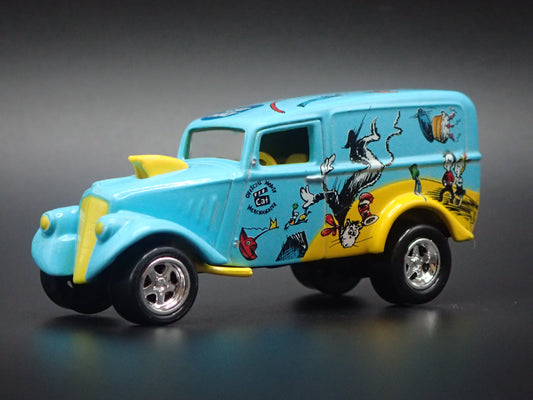 1933 33 WILLYS PANEL DELIVERY VAN CAT IN THE HAT 1:64 SCALE DIORAMA DIECAST MODEL CAR