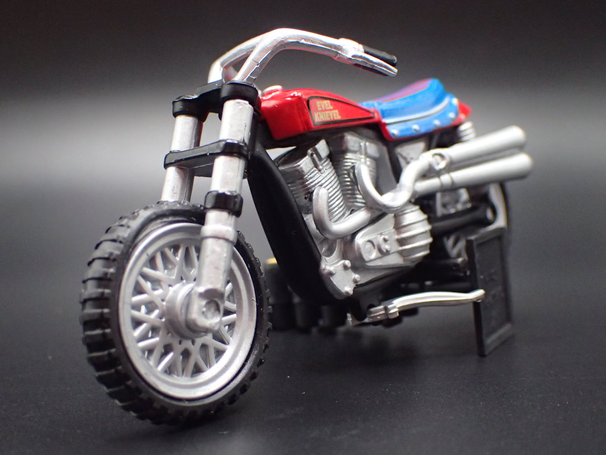 EVEL KNIEVEL'S CUSTOM STUNTCYCLE 1:64 SCALE COLLECTIBLE DIECAST MODEL CAR