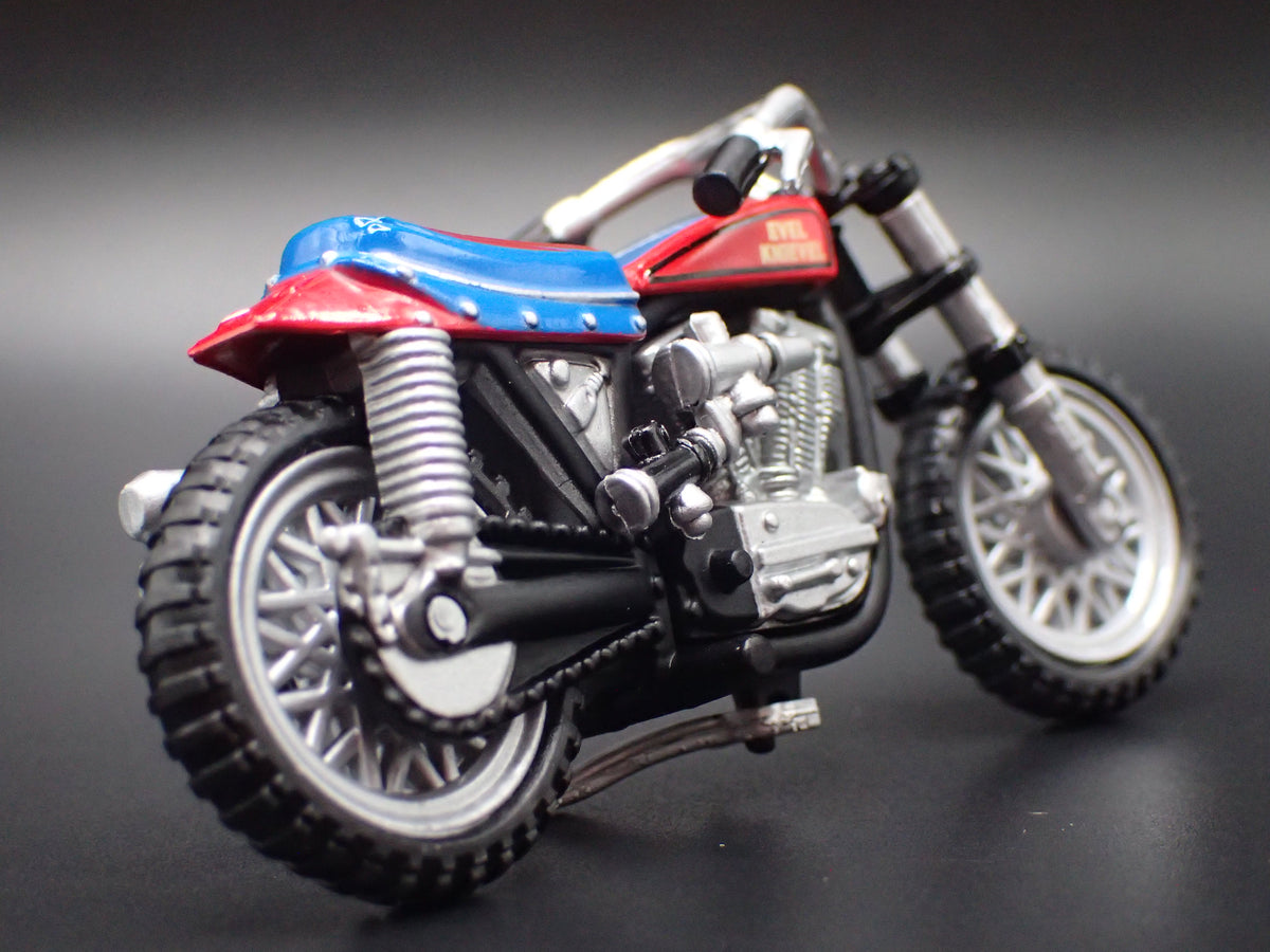 EVEL KNIEVEL'S CUSTOM STUNTCYCLE 1:64 SCALE COLLECTIBLE DIECAST MODEL CAR