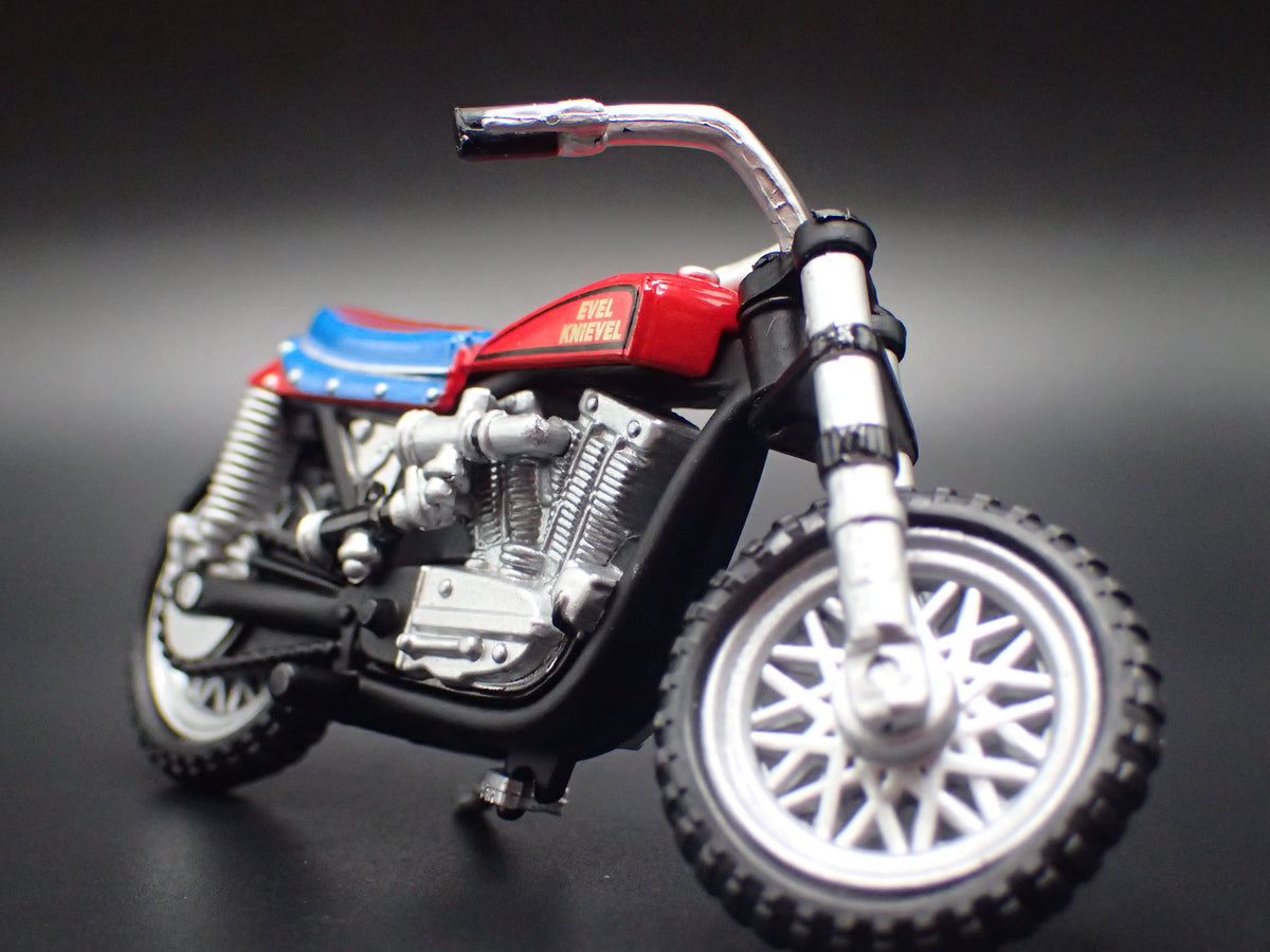 EVEL KNIEVEL'S CUSTOM STUNTCYCLE 1:64 SCALE COLLECTIBLE DIECAST MODEL CAR