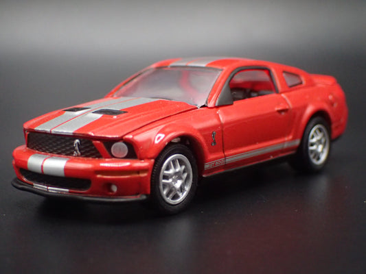 2007 07 FORD MUSTANG SHELBY GT500 ORANGE 1:64 SCALE COLLECTIBLE DIECAST MODEL CAR-Burning Rubber Toy Company