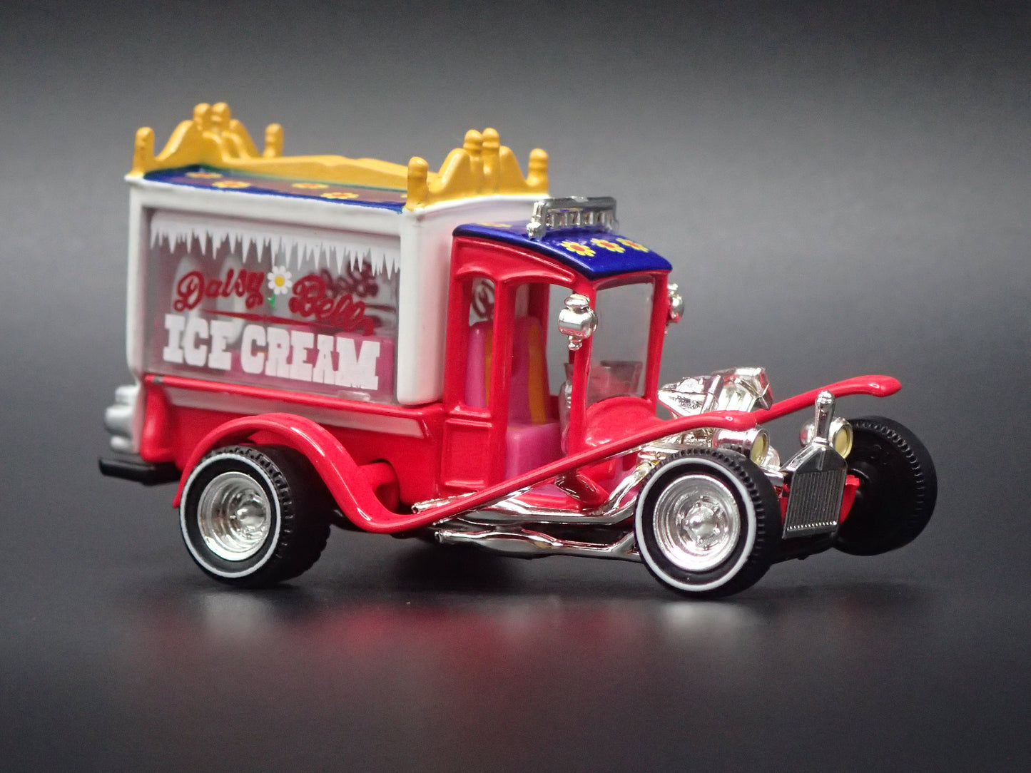 GEORGE BARRIS CUSTOM ICE CREAM TRUCK 1/64 SCALE COLLECTIBLE DIECAST MODEL CAR