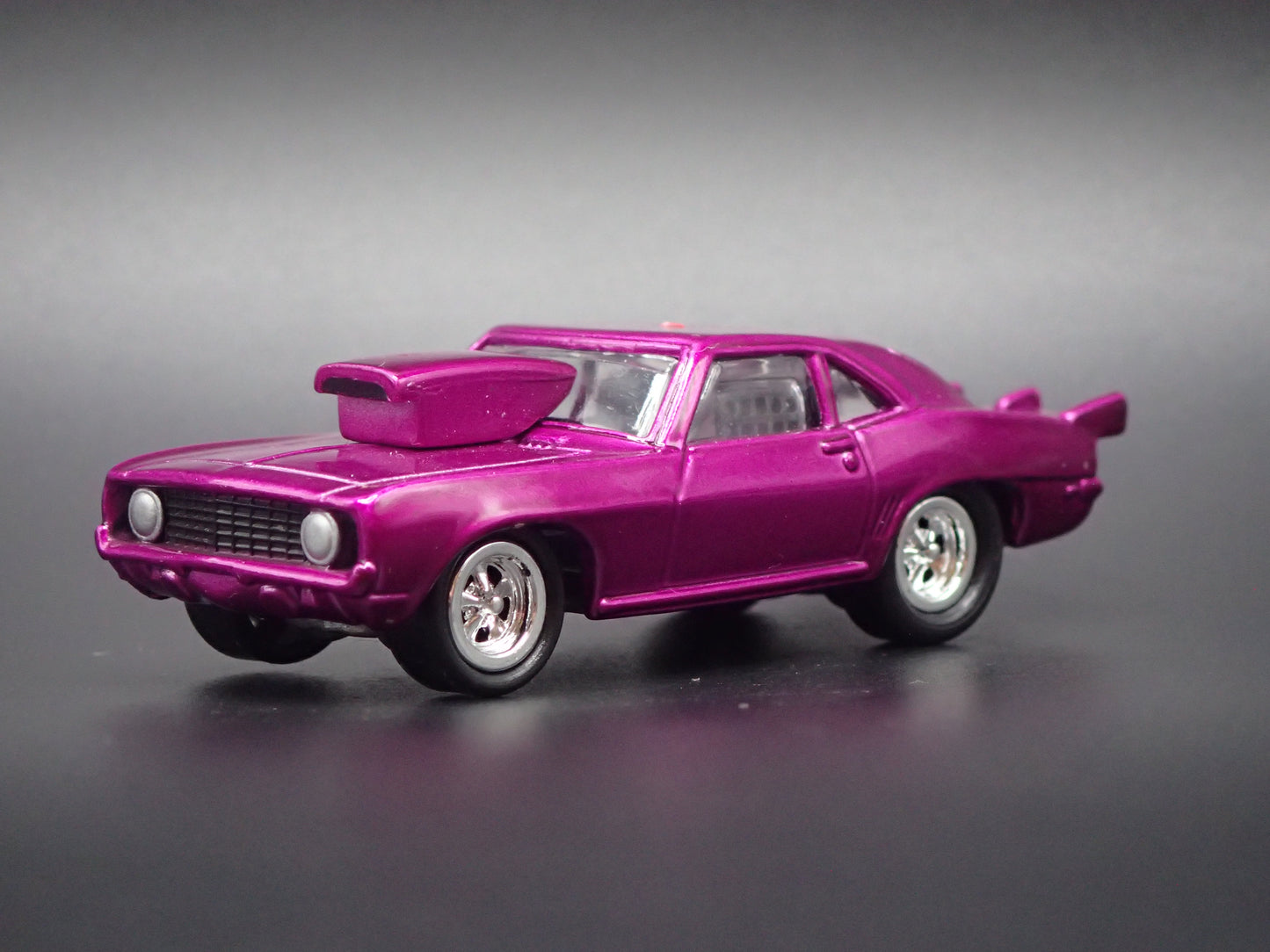 1971 71 PONTIAC GTO NHRA PRO STREET PURPLE 1:64 SCALE DIORAMA DIECAST MODEL CAR