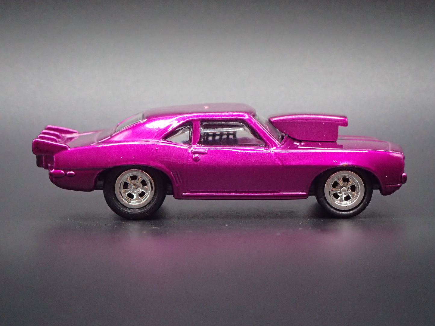 1971 71 PONTIAC GTO NHRA PRO STREET PURPLE 1:64 SCALE DIORAMA DIECAST MODEL CAR