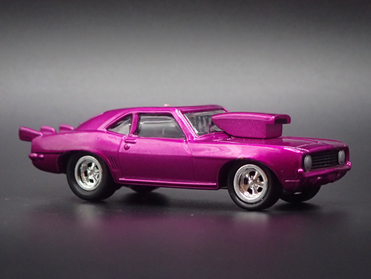 1971 71 PONTIAC GTO NHRA PRO STREET PURPLE 1:64 SCALE DIORAMA DIECAST MODEL CAR