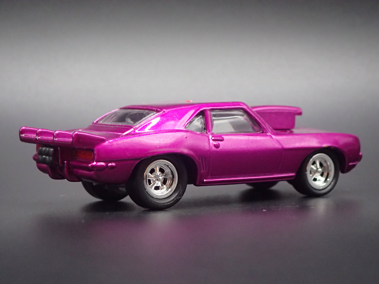 1971 71 PONTIAC GTO NHRA PRO STREET PURPLE 1:64 SCALE DIORAMA DIECAST MODEL CAR