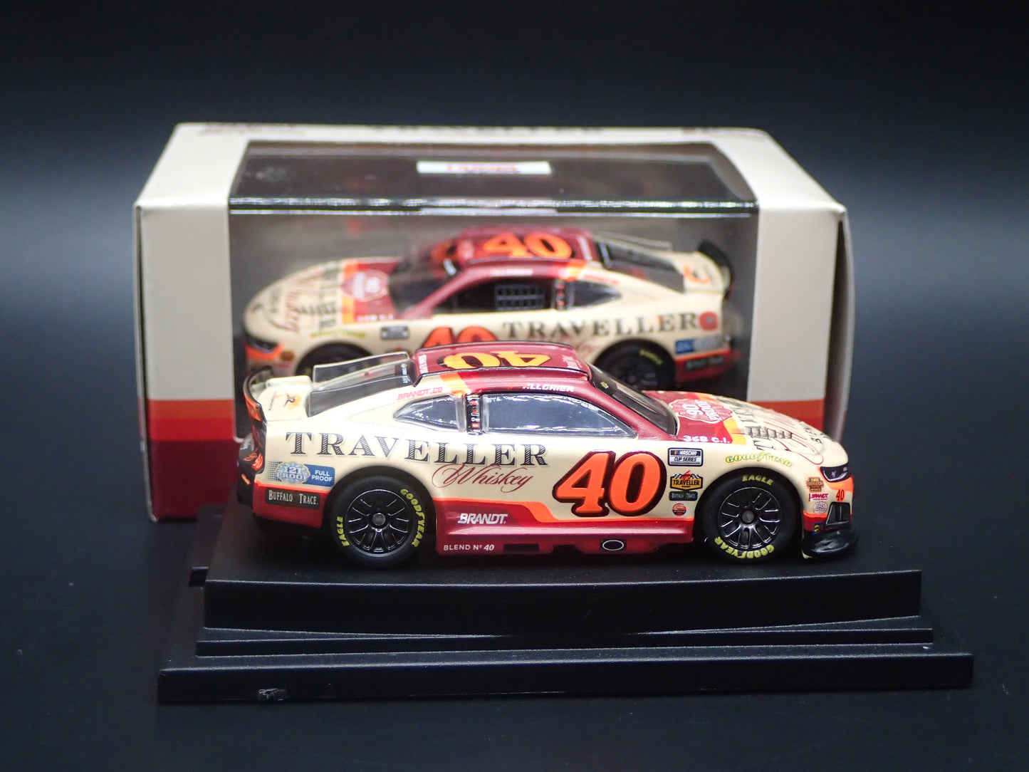 2025 CHEVY 40 JUSTIN ALLGAIER TRAVELLER WHISKEY NASCAR 1:64 SCALE DIECAST CAR