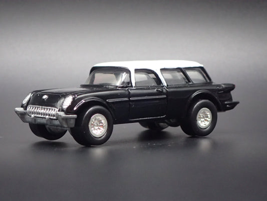 1954 54 CHEVY CHEVROLET CORVETTE NOMAD BLACK 1:64 SCALE DIORAMA DIECAST MODEL CAR