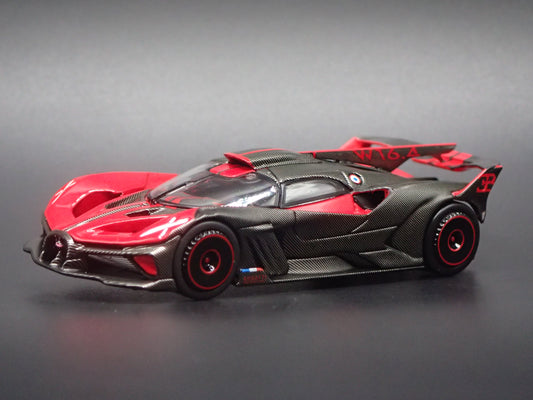 2024-2025 BUGATTI BOLIDE SUPER CAR RED 1:64 SCALE DIORAMA DIECAST MODEL CAR