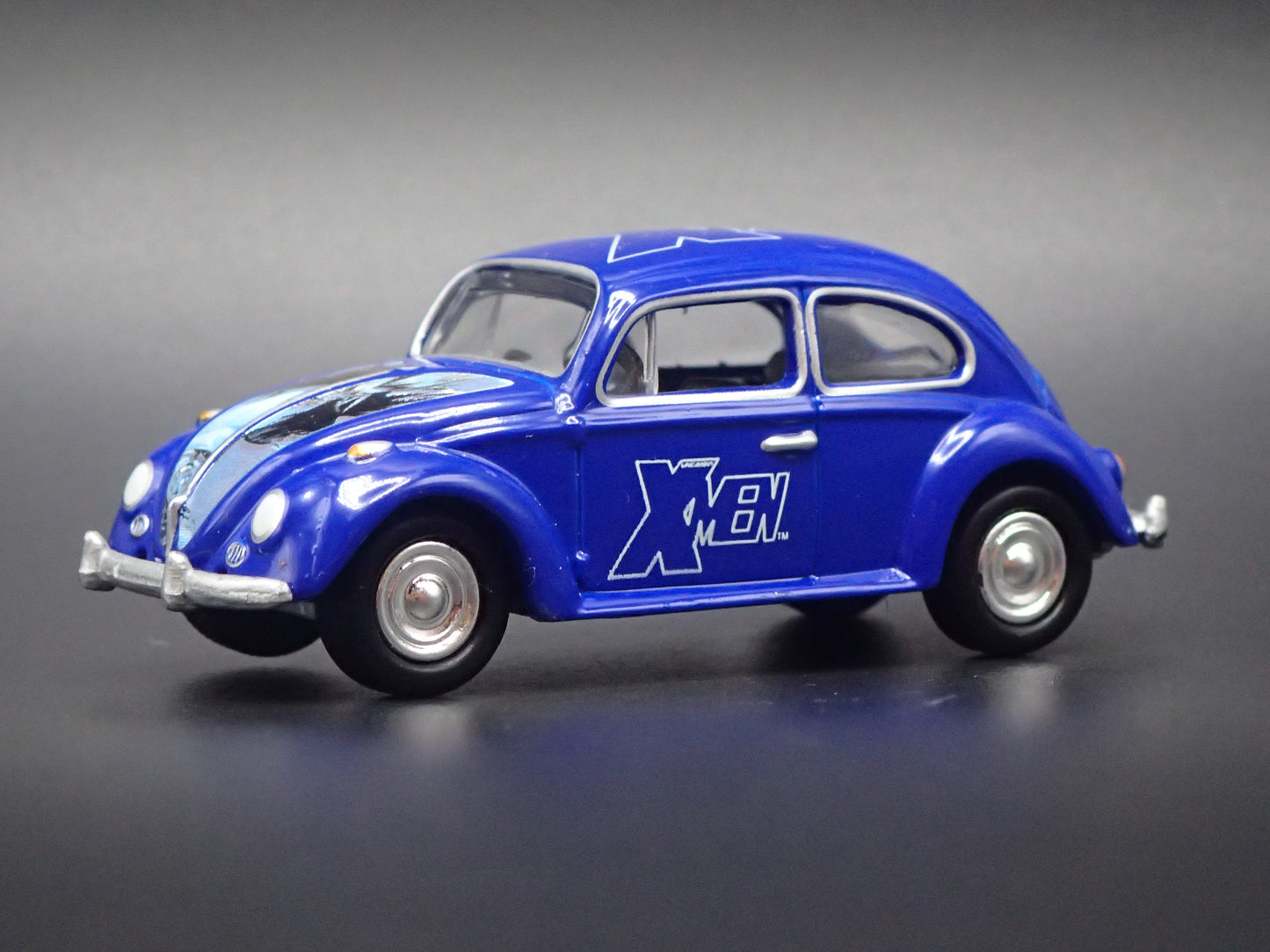 1960-1967 VW VOLKSWAGEN BEETLE BUG XMEN BLUE 1:64 SCALE DIECAST MODEL CAR