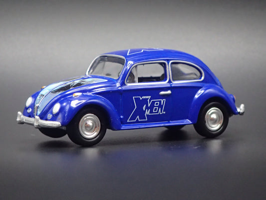 1960-1967 VW VOLKSWAGEN BEETLE BUG XMEN BLUE 1:64 SCALE DIECAST MODEL CAR