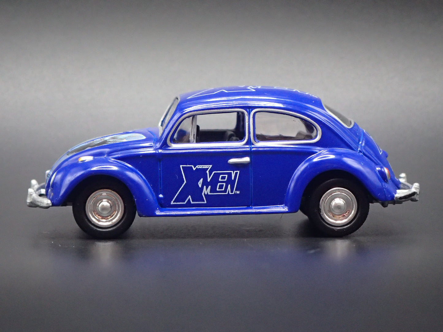 1960-1967 VW VOLKSWAGEN BEETLE BUG XMEN BLUE 1:64 SCALE DIECAST MODEL CAR