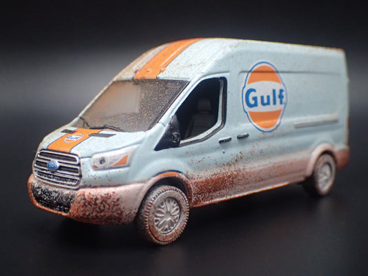 2019 19 FORD TRANSIT SPRINTER VAN GULF RACING TEAM MUDDY 1:64 SCALE DIECAST MODEL CAR