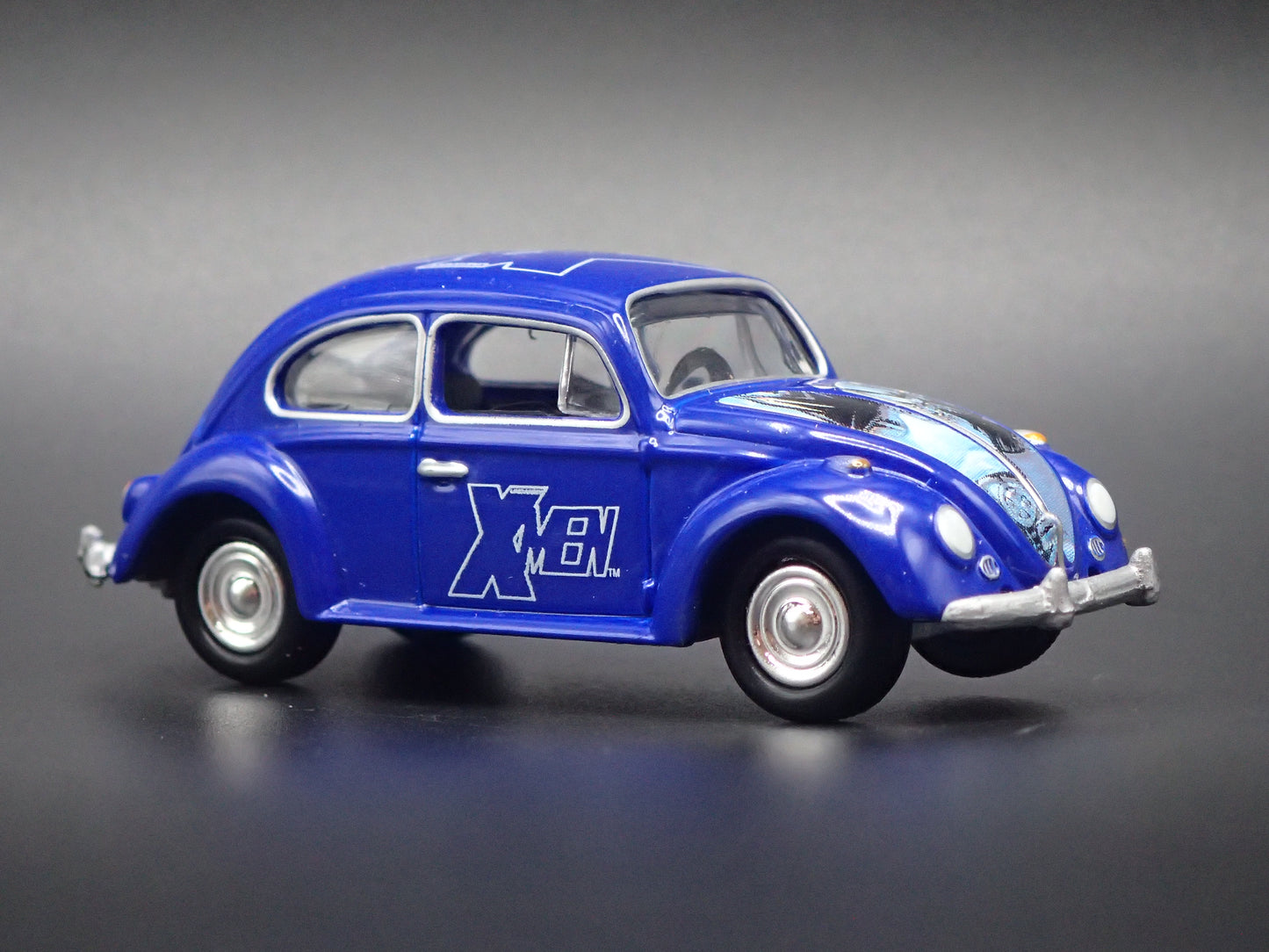 1960-1967 VW VOLKSWAGEN BEETLE BUG XMEN BLUE 1:64 SCALE DIECAST MODEL CAR