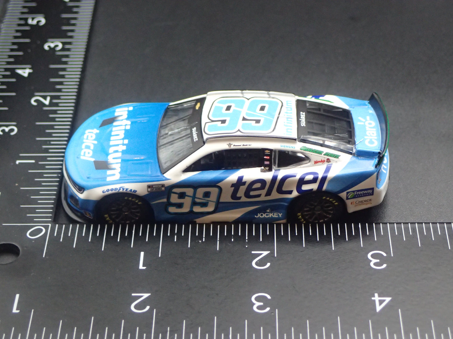 2025 25 CHEVY CHEVROLET 99 DANIEL SUAREZ TELCEL NASCAR 1:64 DIECAST MODEL CAR