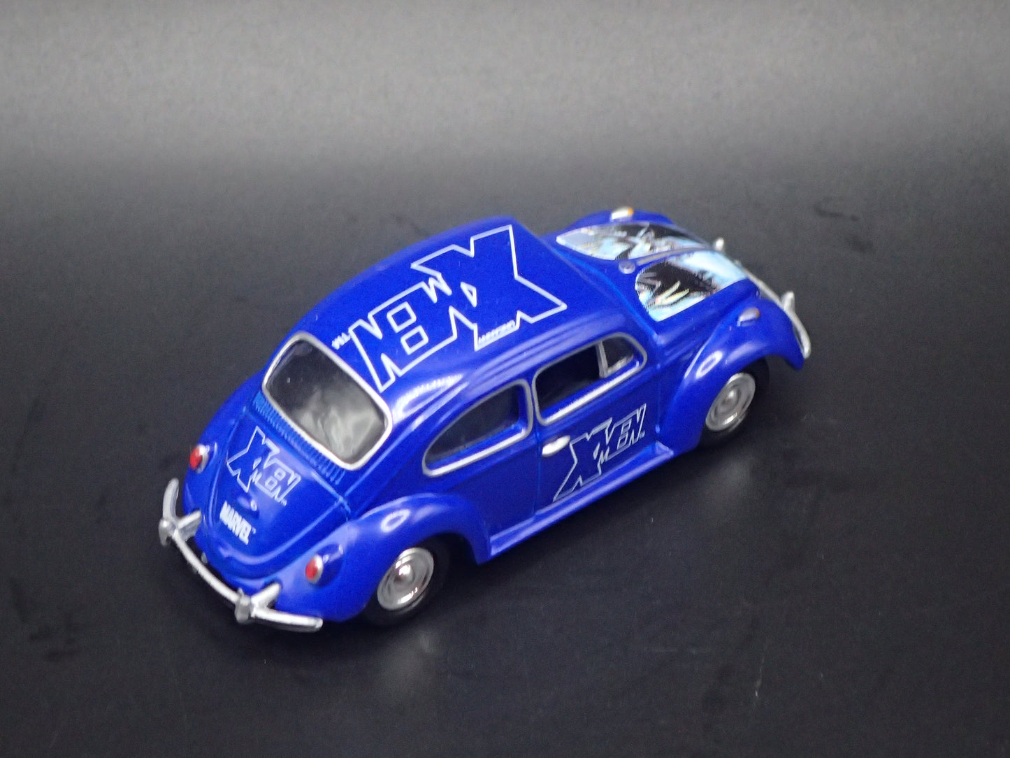 1960-1967 VW VOLKSWAGEN BEETLE BUG XMEN BLUE 1:64 SCALE DIECAST MODEL CAR