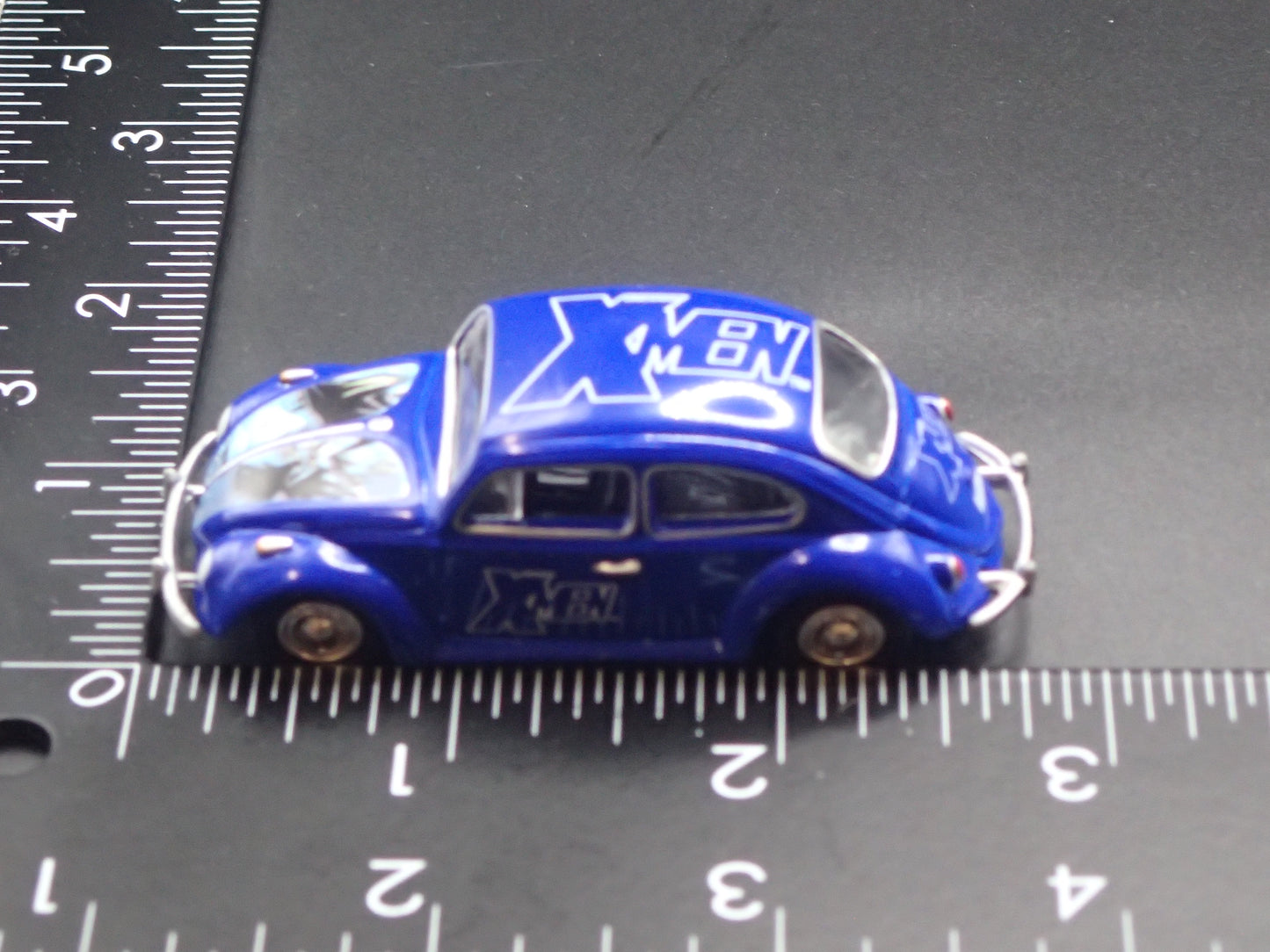 1960-1967 VW VOLKSWAGEN BEETLE BUG XMEN BLUE 1:64 SCALE DIECAST MODEL CAR