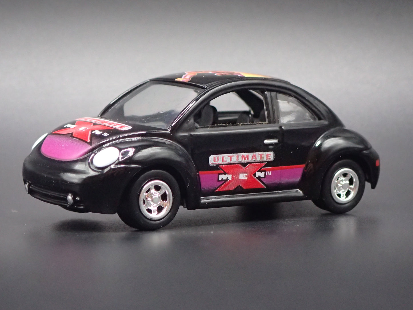1998-2011 VW VOLKSWAGEN NEW BEETLE BUG XMEN BLACK 1:64 SCALE DIECAST MODEL CAR