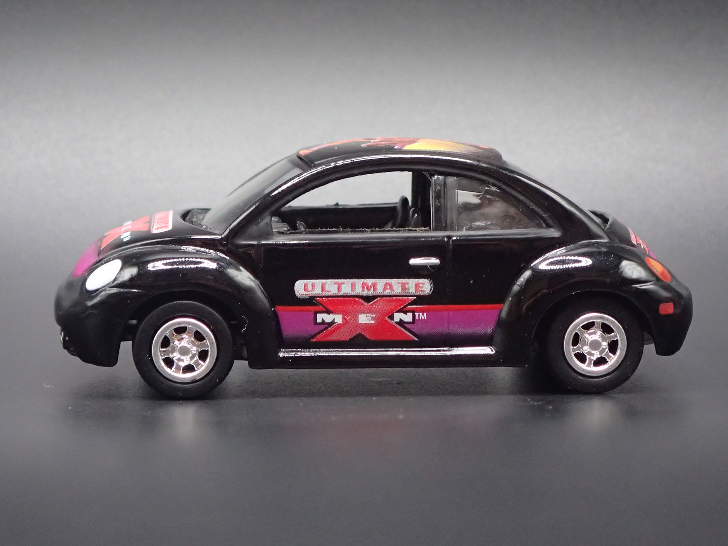 1998-2011 VW VOLKSWAGEN NEW BEETLE BUG XMEN BLACK 1:64 SCALE DIECAST MODEL CAR