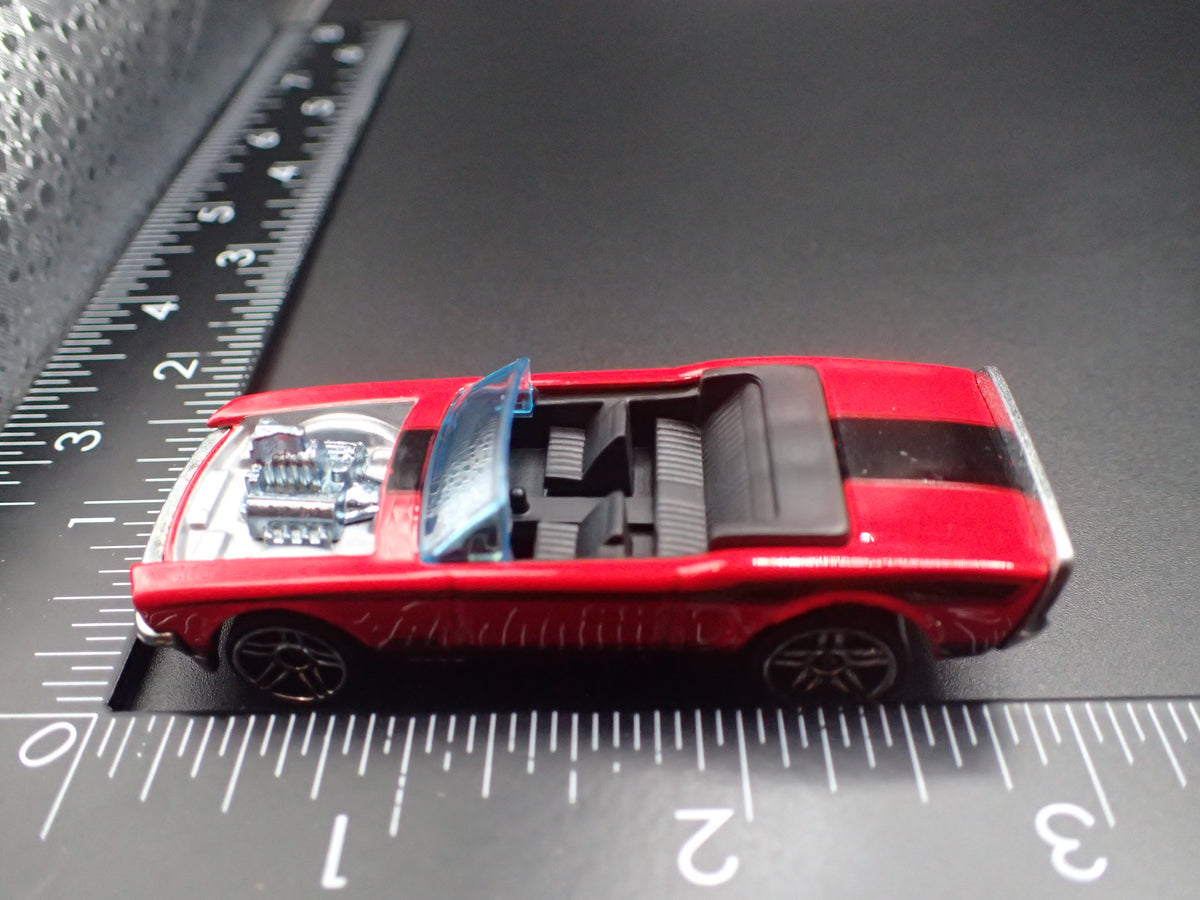 1968 68 FORD MUSTANG CUSTOM CONVERTIBLE RED 1:64 SCALE DIECAST MODEL CAR