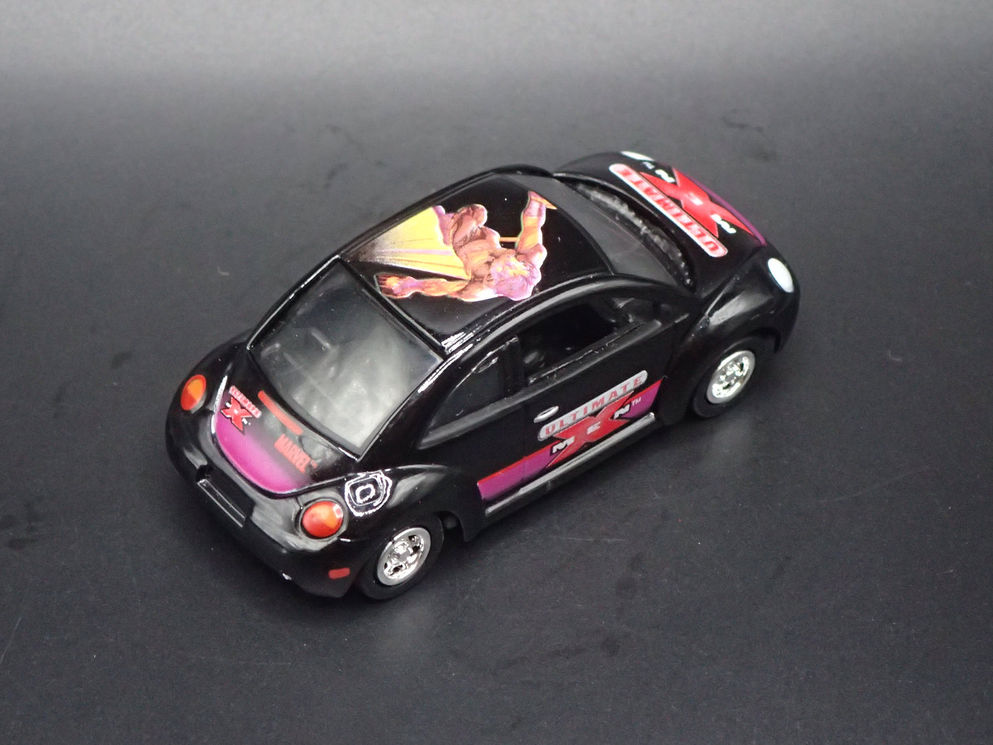 1998-2011 VW VOLKSWAGEN NEW BEETLE BUG XMEN BLACK 1:64 SCALE DIECAST MODEL CAR