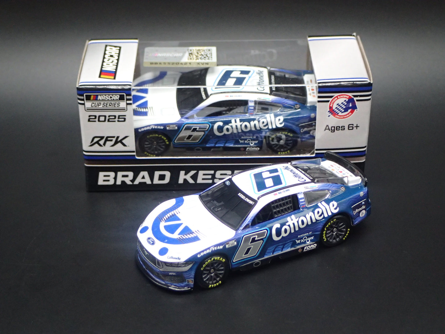2025 25 FORD MUSTANG #6 BRAD KESELOWSKI KROGER/ COTTONELLE NASCAR 1:64 DIECAST CAR