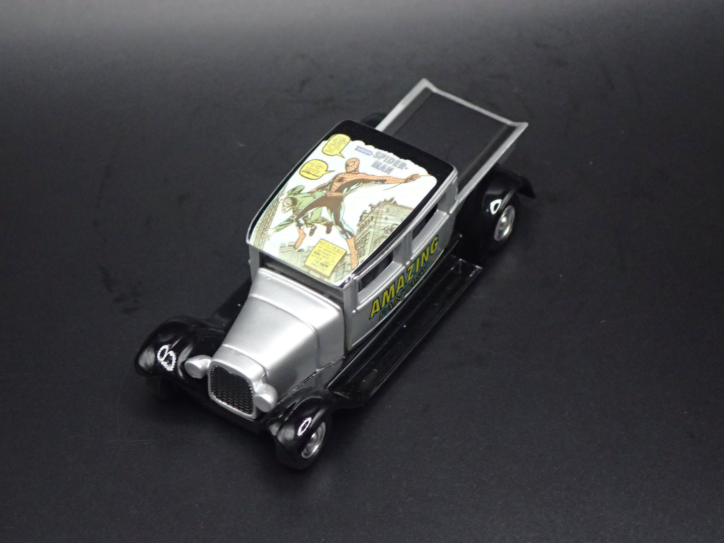 1929 29 FORD CREW CAB PICKUP TRUCK SPIDERMAN 1:64 SCALE DIECAST MODEL CAR