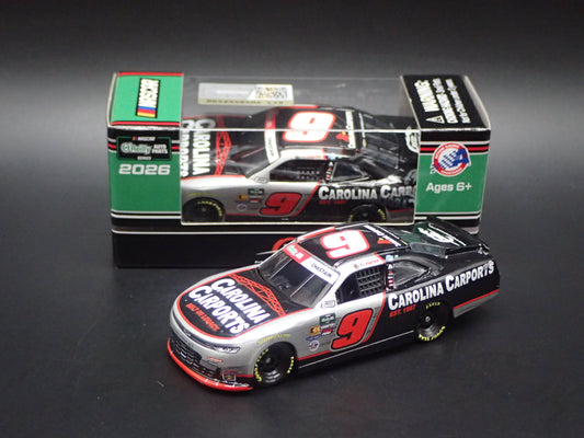 2026 CHEVROLET 9 ROSS CHASTAIN CAROLINA CARPORTS NASCAR 1:64 SCALE DIECAST CAR