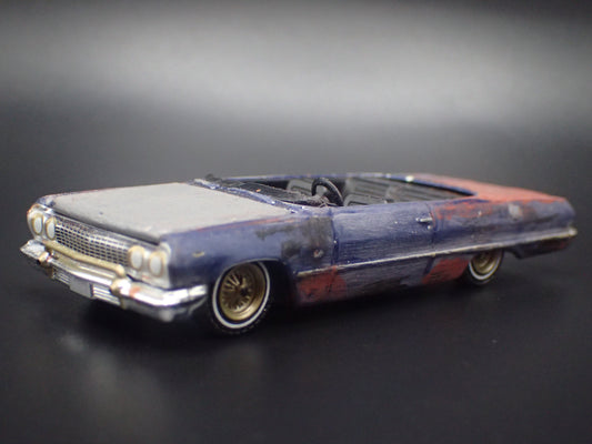 1963 63 CHEVY CHEVROLET IMPALA CUSTOM BARN FIND 1:64 SCALE DIECAST MODEL CAR