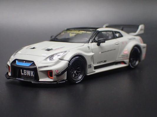 LBWK LB-SILHOUETTE WORKS GT NISSAN 35GT-RR R35 1:64 SCALE DIECAST MODEL CAR-Burning Rubber Toy Company