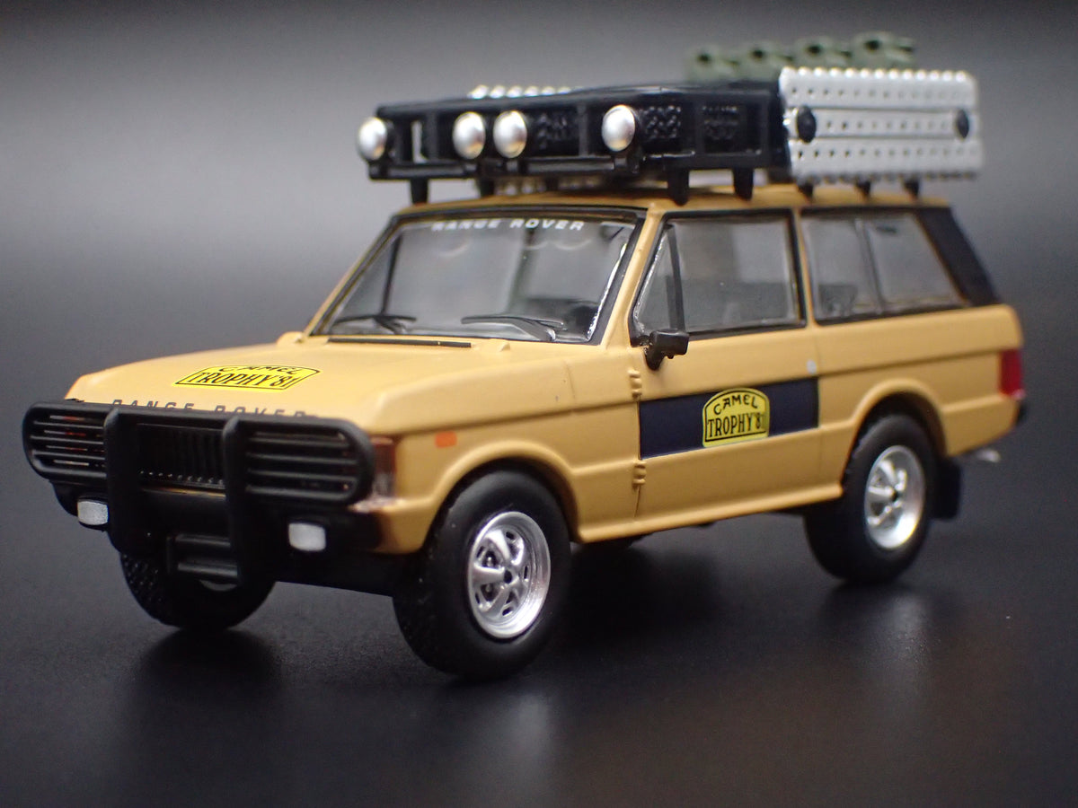 1970-1994 RANGE ROVER CAMEL TROPHY 1981 1/64 SCALE DIORAMA DIECAST MODEL CAR