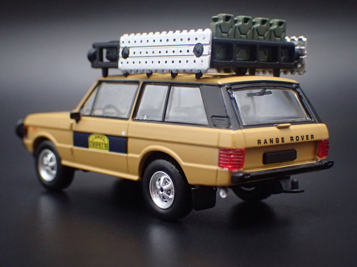 1970-1994 RANGE ROVER CAMEL TROPHY 1981 1/64 SCALE DIORAMA DIECAST MODEL CAR