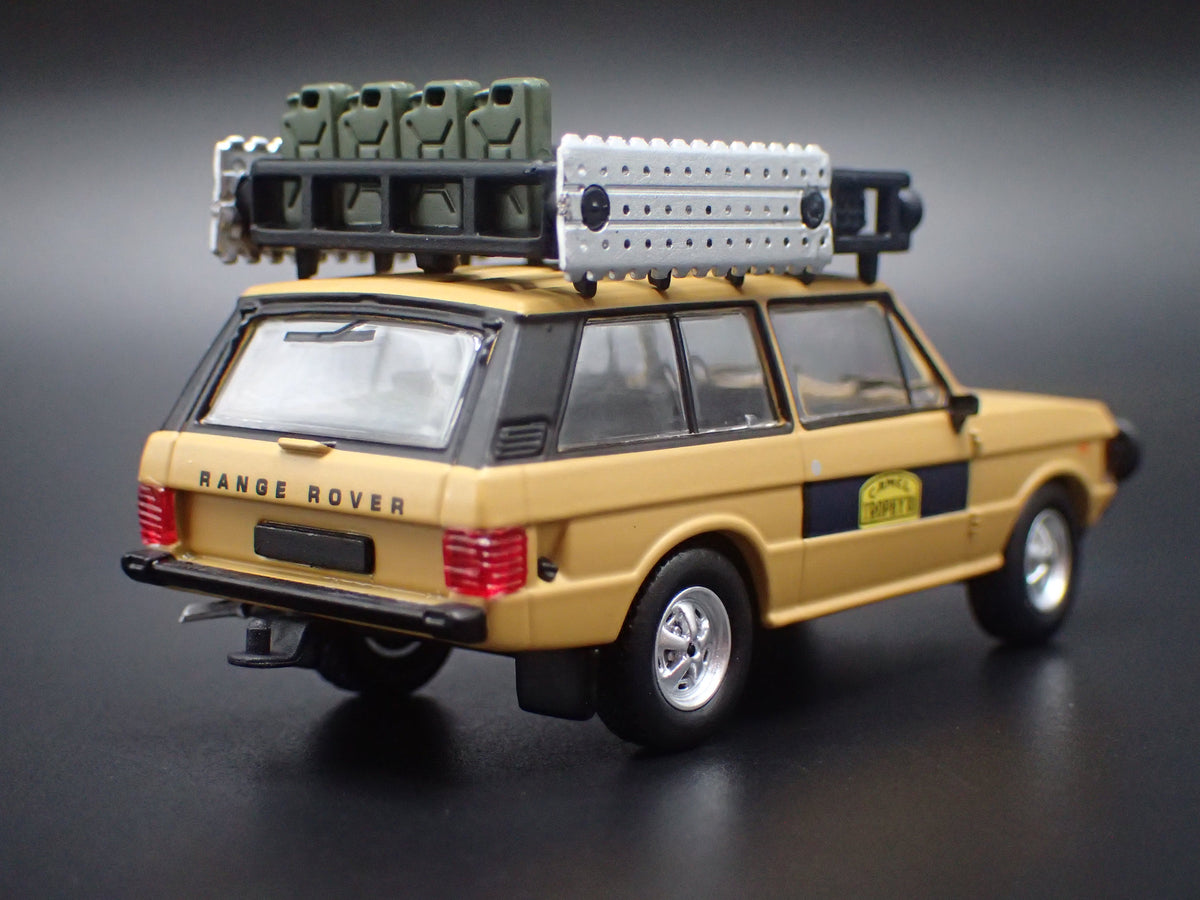 1970-1994 RANGE ROVER CAMEL TROPHY 1981 1/64 SCALE DIORAMA DIECAST MODEL CAR