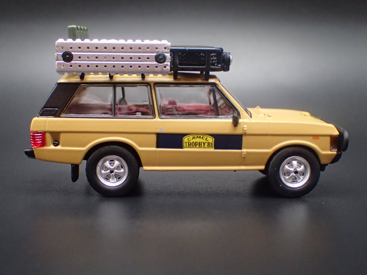 1970-1994 RANGE ROVER CAMEL TROPHY 1981 1/64 SCALE DIORAMA DIECAST MODEL CAR