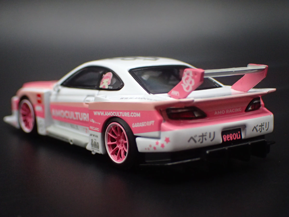 NISSAN S15 SILVIA LB SUPER SILHOUTTE LIBERTY WALK 1:64 SCALE DIECAST MODEL CAR