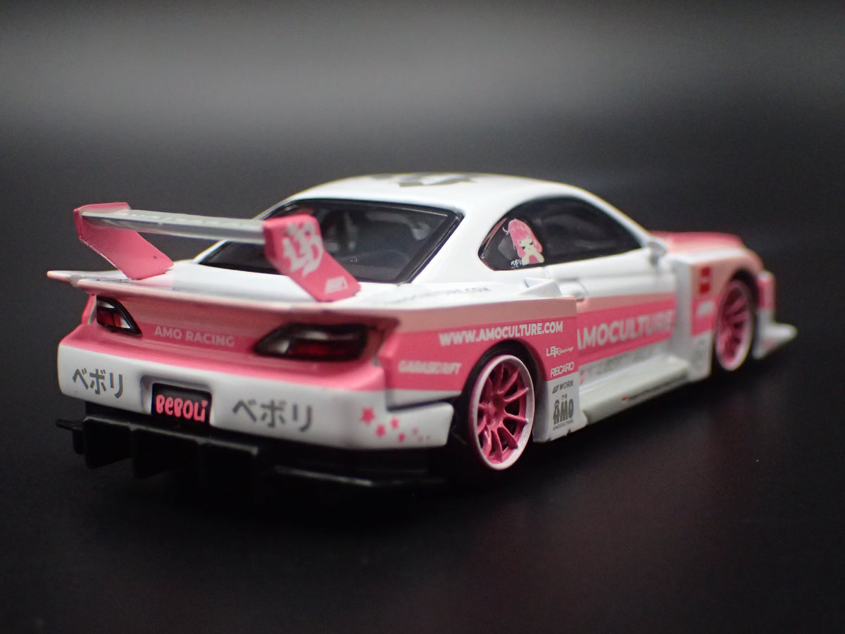 NISSAN S15 SILVIA LB SUPER SILHOUTTE LIBERTY WALK 1:64 SCALE DIECAST MODEL CAR
