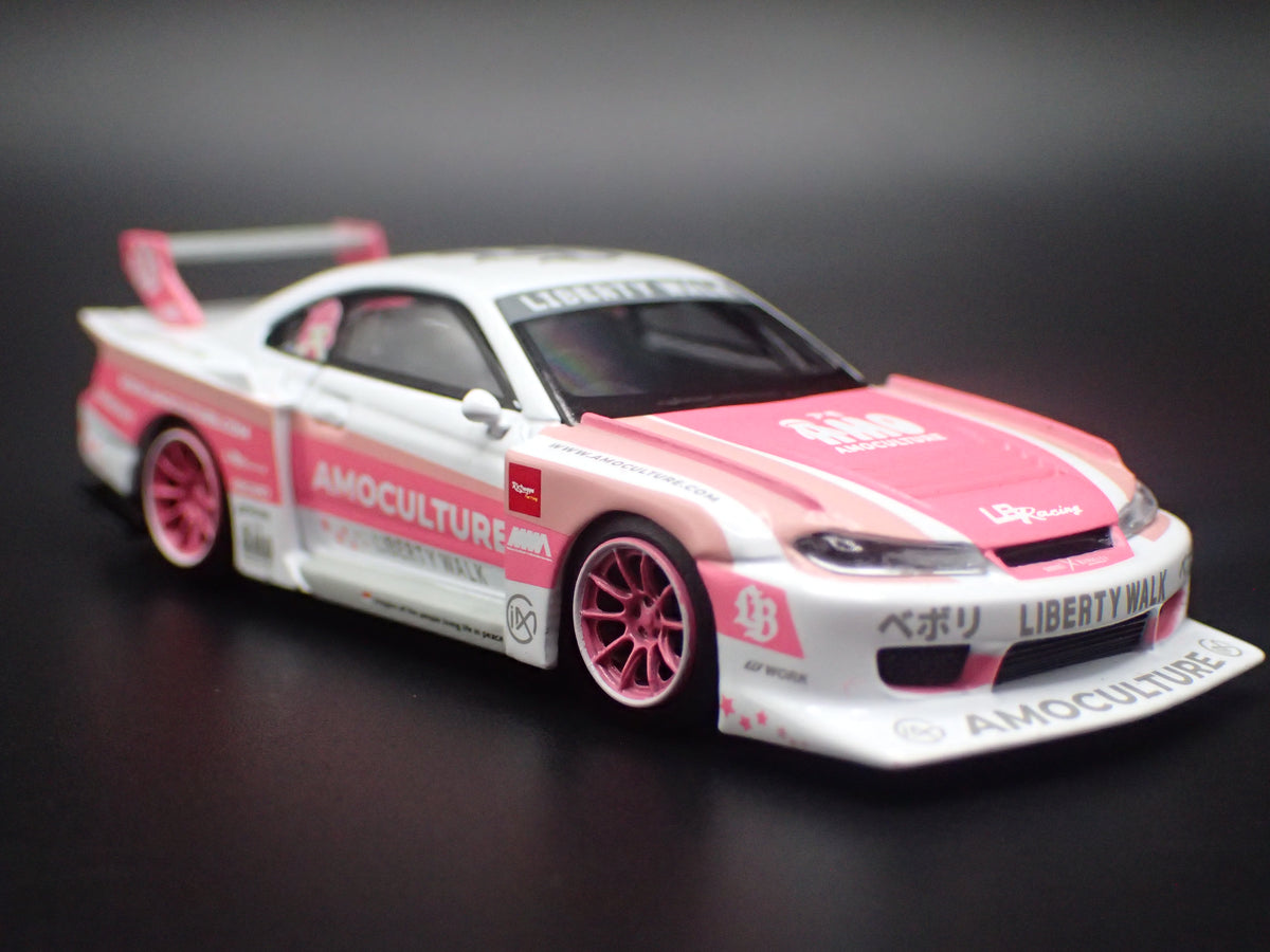NISSAN S15 SILVIA LB SUPER SILHOUTTE LIBERTY WALK 1:64 SCALE DIECAST MODEL CAR